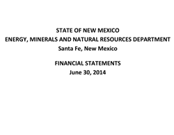 2014 Financial Statement Cover