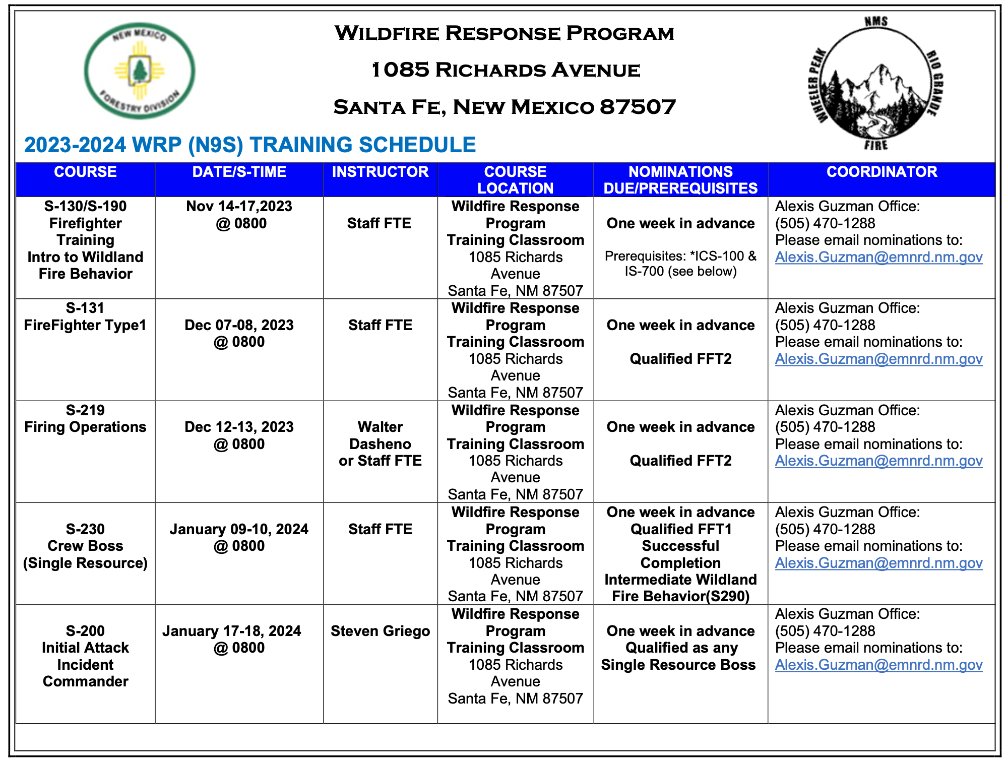 Training 1