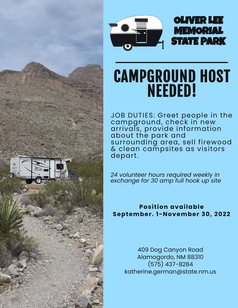 Camp Host flyer 8-2022